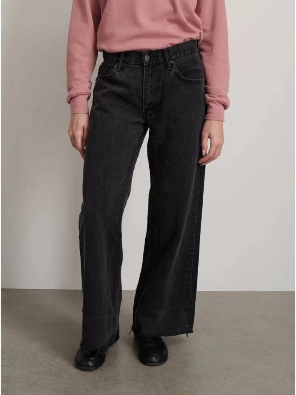 B Sides Vintage Reworked Culotte, Black, 30